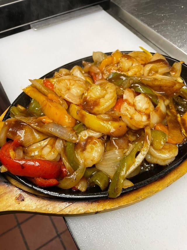 Shrimp Fajitas.