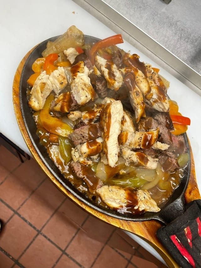 Chicken & Steak Fajitas.