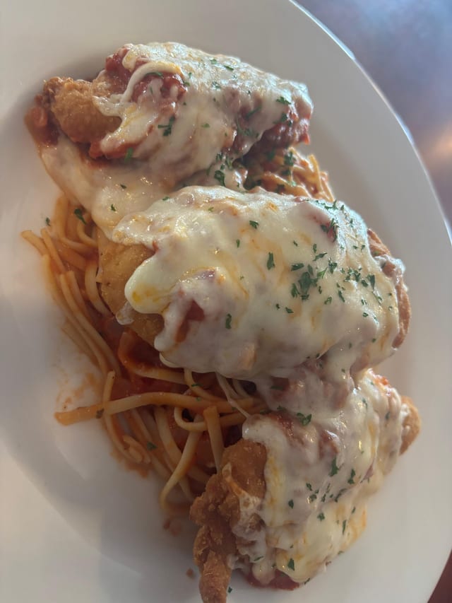 Chicken Parmesan Dinner.