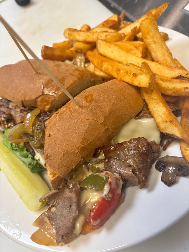 Shaved Steak Sandwich.