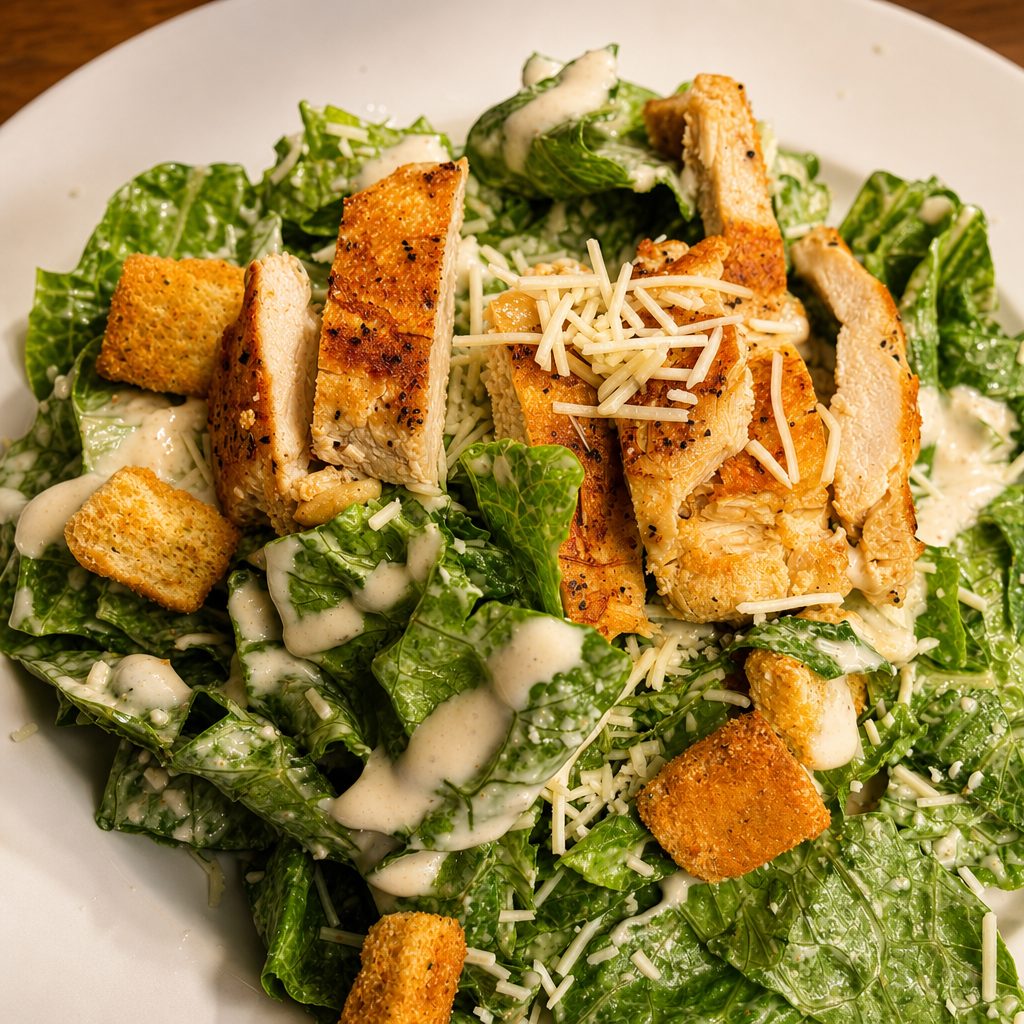 Chicken Caesar Salad.