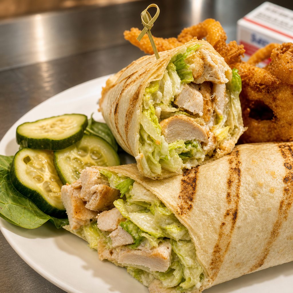 Chicken Caesar Wrap.