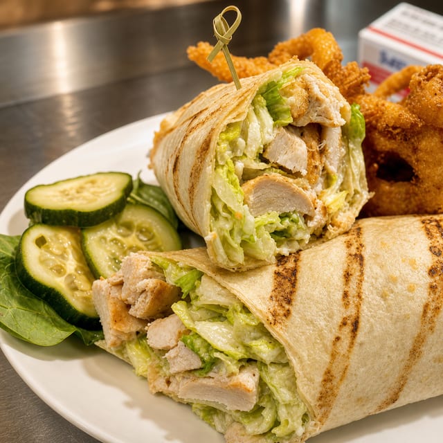 Chicken Caesar Wrap.
