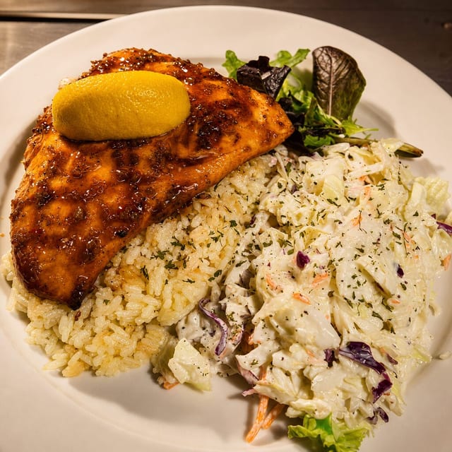 Honey Garlic Salmon.