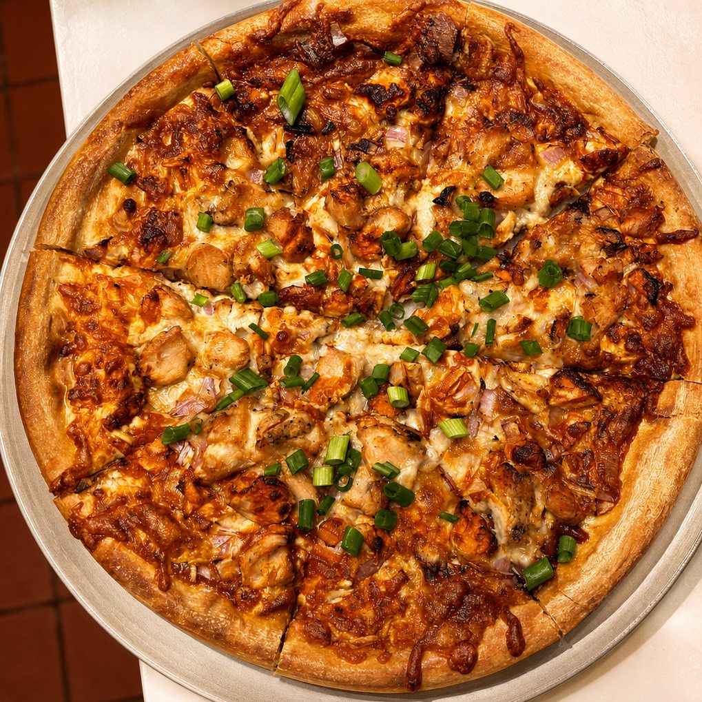 Buff Chicken Pizza.