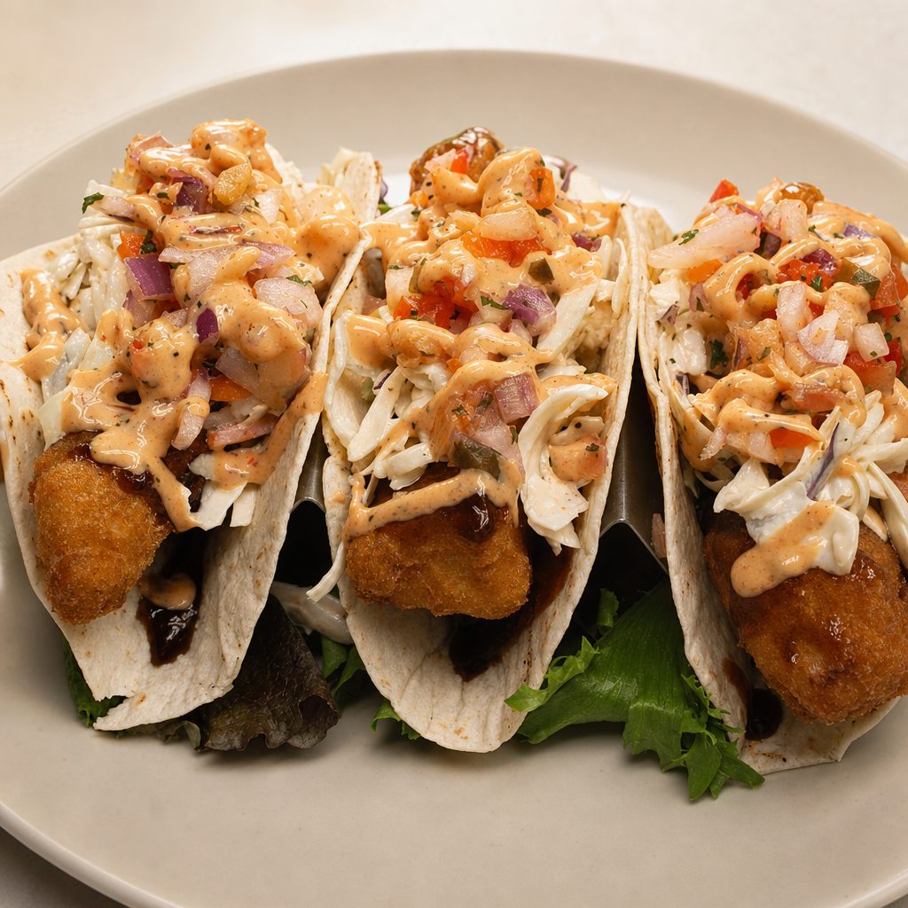 Fried Mahi Taco.